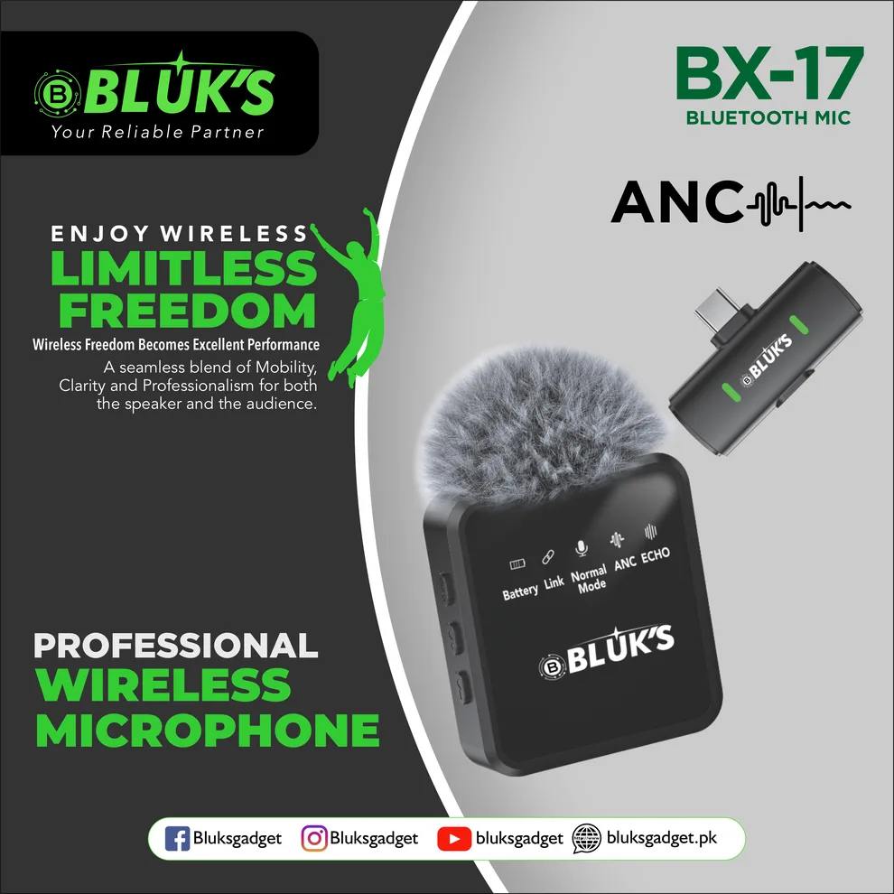 Blucks BX 17 Lavaliere Collar Wireless ANC Mic.