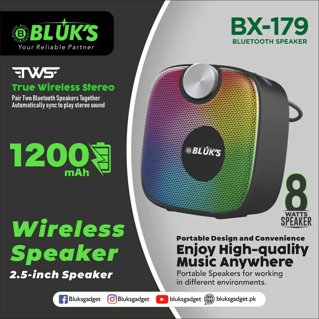Blucks BX 179 Wireless Speaker