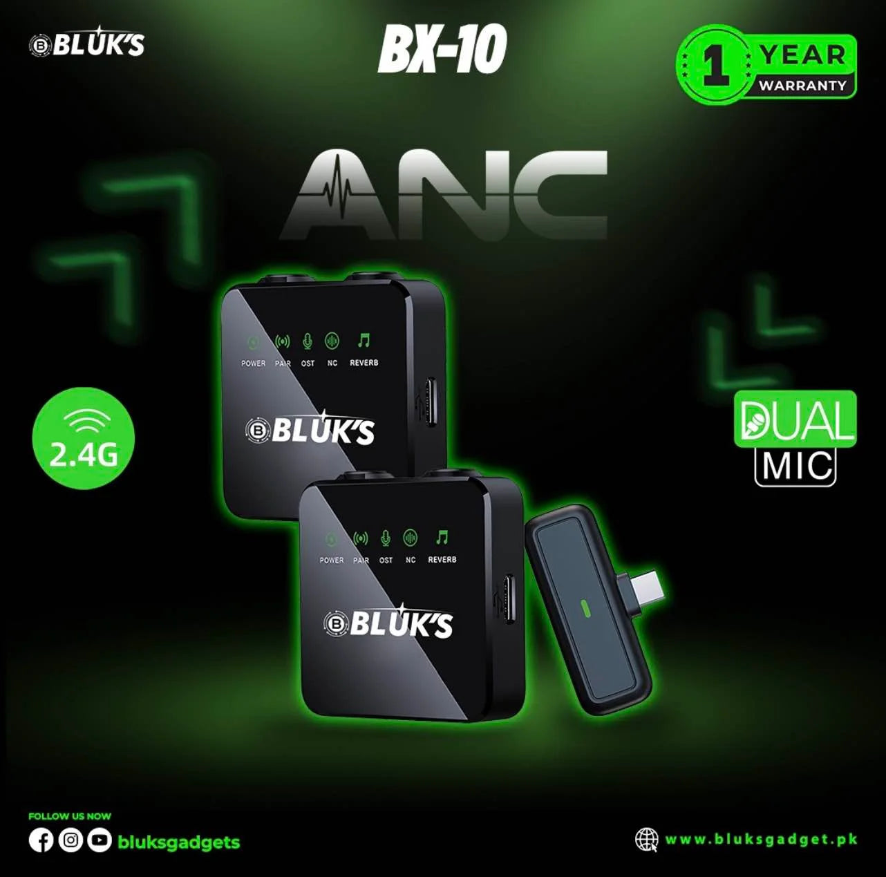 Blucks BX 14 Wireless Bluetooth Microphone