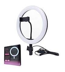 HX-260 26cm / 10" Ring Light with Phone Holder & Adjustable Brightness / Color Modes - Image 3