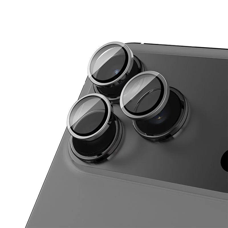 LITO Camera Lens Glass Protector for iPhone 17 Pro / 17 Pro Max (Metal Frame, Anti-Reflective / 9H Hardened Glass) - Image 4