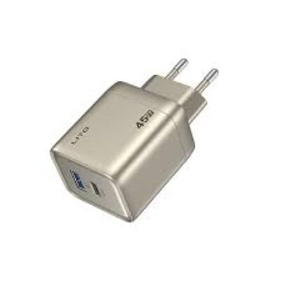 LITO LC05 45W GaN Fast Charger (USB-C PD + QC, Compact Design)