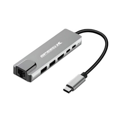 SpeedX 6-in-1 USB-C to HDMI / HDTV Multiport Hub | 4K Hub Adapter