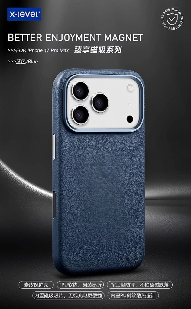 X-Level Better Enjoyment Leather Case for iPhone 17 Pro Max - Image 2