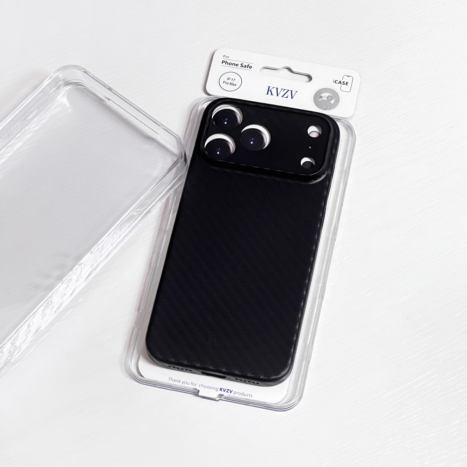 KVZV Carbon Edge Case for iPhone 17 Pro & 17 Pro Max - Image 5