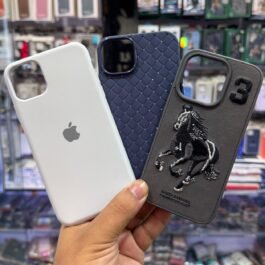 Eid-ul-Azha Mega Deal! – Pack of 3 iPhone Covers (Silicon, Polo Leather & Woven) – Trio Bundle
